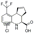 (3AR,4S,9BS)-6-CHLORO-9-(TRIFLUOROMETHYL)-3A,4,5,9B-TETRAHYDRO-3H-CYCLOPENTA[C]QUINOLINE-4-CARBOXYLIC ACID Struktur