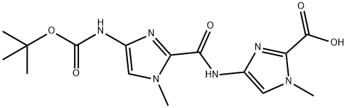 4-[(4-BOC-AMINO-1-METHYL-1H-IMIDAZOLE-2-CARBONYL)-AMINO]-1-METHYL-1H-IMIDAZOLE-2-CARBOXYLIC ACID Struktur