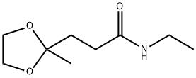 N-ETHYL-(3-(2-METHYL-[1,3]DIOXOLAN-2-YL))PROPIONAMIDE Struktur