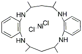 5,7,12,14-TETRAMETHYL-2,3:9,10-DIBENZO-1,4,8,11-TETRAAZACYCLOTETRADECANE NICKEL(II) CHLORIDE COMPLEX Struktur