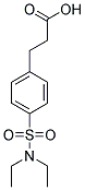 3-[4-[(DIETHYLAMINO)SULFONYL]PHENYL]PROPANOIC ACID Struktur