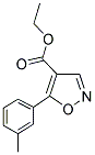 5-M-TOLYL-ISOXAZOLE-4-CARBOXYLIC ACID ETHYL ESTER Struktur