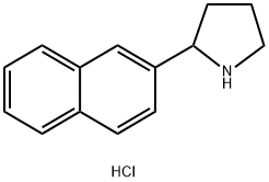 2-NAPHTHALEN-2-YL-PYRROLIDINE HYDROCHLORIDE Struktur