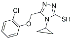 5-[(2-CHLOROPHENOXY)METHYL]-4-CYCLOPROPYL-4H-1,2,4-TRIAZOLE-3-THIOL Struktur