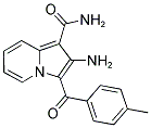 2-AMINO-3-(4-METHYL-BENZOYL)-INDOLIZINE-1-CARBOXYLIC ACID AMIDE Struktur