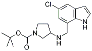 3-[(5-CHLORO-1H-INDOL-7-YLMETHYL)-AMINO]-PYRROLIDIN-1-CARBOXYLIC ACID TERT-BUTYL ESTER Struktur