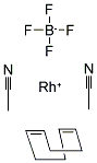 BIS(ACETONITRILE)(1,5-CYCLOOCTADIENE)RHODIUM(I)TETRAFLUOROBORATE Struktur