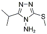 3-ISOPROPYL-5-(METHYLSULFANYL)-4H-1,2,4-TRIAZOL-4-AMINE Struktur