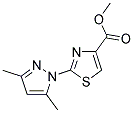 METHYL 2-(3,5-DIMETHYL-1H-PYRAZOL-1-YL)-1,3-THIAZOLE-4-CARBOXYLATE Struktur