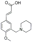 (2E)-3-[4-METHOXY-3-(1-PIPERIDINYLMETHYL)PHENYL]-2-PROPENOIC ACID Struktur