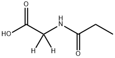 N-PROPIONYLGLYCINE-2,2-D2 Struktur