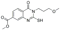 METHYL 2-MERCAPTO-3-(3-METHOXYPROPYL)-4-OXO-3,4-DIHYDROQUINAZOLINE-7-CARBOXYLATE Struktur