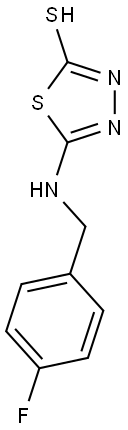 5-[(4-FLUOROBENZYL)AMINO]-1,3,4-THIADIAZOLE-2-THIOL Struktur