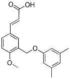 (2E)-3-(3-[(3,5-DIMETHYLPHENOXY)METHYL]-4-METHOXYPHENYL)-2-PROPENOIC ACID Struktur