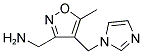 ([4-(1H-IMIDAZOL-1-YLMETHYL)-5-METHYLISOXAZOL-3-YL]METHYL)AMINE Struktur