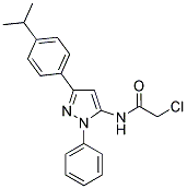 2-CHLORO-N-[3-(4-ISOPROPYLPHENYL)-1-PHENYL-1H-PYRAZOL-5-YL]ACETAMIDE, , 結(jié)構(gòu)式