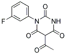 5-ACETYL-1-(3-FLUOROPHENYL)PYRIMIDINE-2,4,6(1H,3H,5H)-TRIONE Struktur