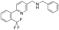 1-PHENYL-N-((6-[2-(TRIFLUOROMETHYL)PHENYL]PYRIDIN-3-YL)METHYL)METHANAMINE Struktur