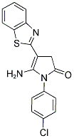 5-AMINO-4-BENZOTHIAZOL-2-YL-1-(4-CHLORO-PHENYL)-1,3-DIHYDRO-PYRROL-2-ONE Struktur