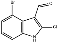 4-BROMO-2-CHLORO-3-FORMYLINDOLE Struktur