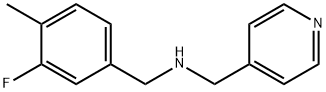 (3-FLUORO-4-METHYLBENZYL)(PYRIDIN-4-YLMETHYL)AMINE Struktur