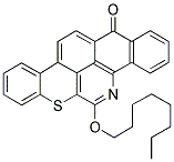 6-(OCTYLOXY)-14H-BENZO[H]BENZO[3,4]ISOTHIOCHROMENO[1,8,7-CDE]QUINOLIN-14-ONE Struktur