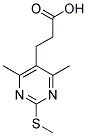 3-[4,6-DIMETHYL-2-(METHYLTHIO)PYRIMIDIN-5-YL]PROPANOIC ACID Struktur