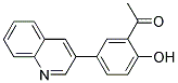 1-[2-HYDROXY-5-(3-QUINOLINYL)PHENYL]ETHANONE Struktur