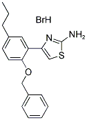 4-[2-(BENZYLOXY)-5-PROPYLPHENYL]-1,3-THIAZOL-2-AMINE HYDROBROMIDE Struktur