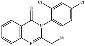 2-BROMOMETHYL-3-(2,4-DICHLORO-PHENYL)-3H-QUINAZOLIN-4-ONE Struktur