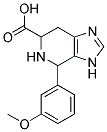 4-(3-METHOXY-PHENYL)-4,5,6,7-TETRAHYDRO-3H-IMIDAZO[4,5-C]PYRIDINE-6-CARBOXYLIC ACID Struktur