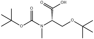 BOC-N-ME-SER(TBU)-OH Struktur