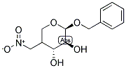 (4R,4S)-BENZYL-4-DEOXY-4-C-NITROMETHYL-BETA-D-ARABINOPYRANOSIDE Struktur