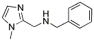 BENZYL-(1-METHYL-1 H-IMIDAZOL-2-YLMETHYL)-AMINE Struktur