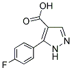 5-(4-FLUORO-PHENYL)-1H-PYRAZOLE-4-CARBOXYLIC ACID Struktur