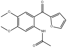 N-[2-(FURAN-2-CARBONYL)-4,5-DIMETHOXY-PHENYL]-ACETAMIDE Struktur