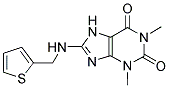 1,3-DIMETHYL-8-[(THIEN-2-YLMETHYL)AMINO]-3,7-DIHYDRO-1H-PURINE-2,6-DIONE Struktur