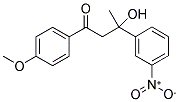 3-HYDROXY-3-(3-NITROPHENYL)-1-(4-METHOXYPHENYL)-1-BUTANONE Struktur