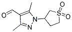 1-(1,1-DIOXIDOTETRAHYDROTHIEN-3-YL)-3,5-DIMETHYL-1H-PYRAZOLE-4-CARBALDEHYDE Struktur