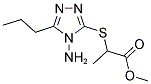 METHYL 2-[(4-AMINO-5-PROPYL-4H-1,2,4-TRIAZOL-3-YL)SULFANYL]PROPANOATE Struktur