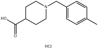 1-(4-METHYLBENZYL)PIPERIDINE-4-CARBOXYLIC ACIDHYDROCHLORIDE Struktur