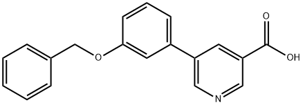 5-[3-(BENZYLOXY)PHENYL]NICOTINIC ACID Struktur