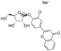 3',4'-DIHYDROXYFLAVONE-4'-BETA-D-RIBOFURANOSIDE SODIUM SALT Struktur