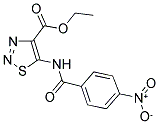 ETHYL 5-[(4-NITROBENZOYL)AMINO]-1,2,3-THIADIAZOLE-4-CARBOXYLATE Struktur