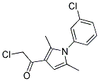 2-CHLORO-1-[1-(3-CHLOROPHENYL)-2,5-DIMETHYL-1H-PYRROL-3-YL]ETHANONE Struktur