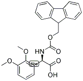 (R)-(2,3-DIMETHOXY-PHENYL)-[(9H-FLUOREN-9-YLMETHOXYCARBONYLAMINO)]-ACETIC ACID Struktur