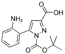 5-(2-AMINO-PHENYL)-PYRAZOLE-1,3-DICARBOXYLIC ACID 1-TERT-BUTYL ESTER Struktur