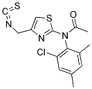 N-(2-CHLORO-4,6-DIMETHYLPHENYL)-N-[4-(ISOTHIOCYANATOMETHYL)-1,3-THIAZOL-2-YL]ACETAMIDE Struktur