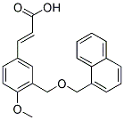 (2E)-3-(4-METHOXY-3-[(1-NAPHTHYLMETHOXY)METHYL]PHENYL)-2-PROPENOIC ACID Struktur