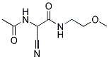 2-ACETYLAMINO-2-CYANO-N-(2-METHOXY-ETHYL)-ACETAMIDE Struktur